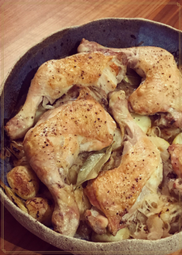 Braised Sauerkraut Chicken with Potatoes