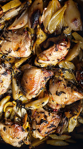 Ottolenghi's Roasted Chicken with Jerusalem Artichoke & Lemon