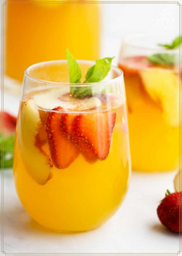 White Sangria with Peaches