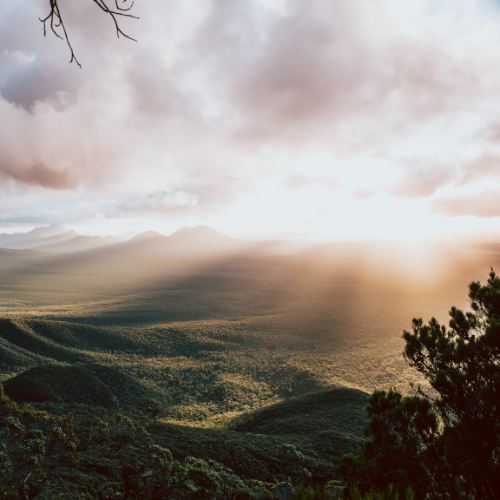 Stirling ranges at sunset