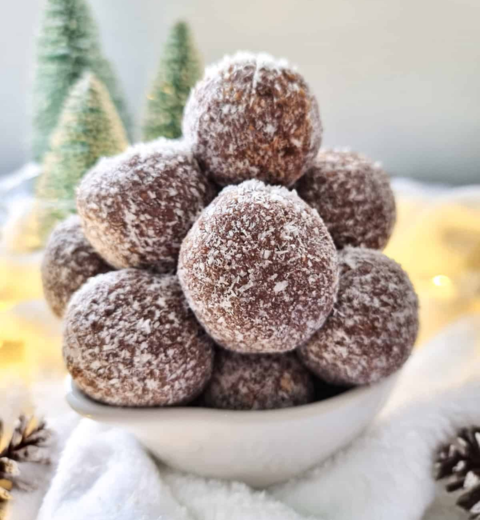 Chocolate Rum Balls for Christmas