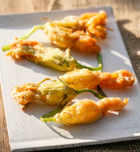Deep-fried Zucchini Flowers