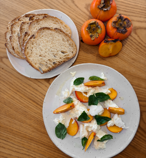 Persimmon & Burrata Salad