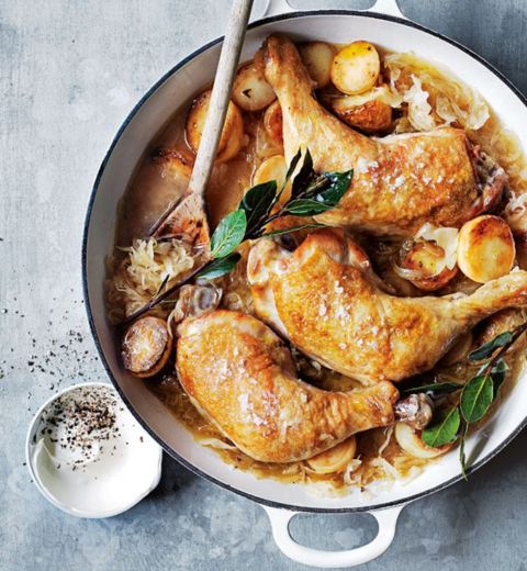 Braised Sauerkraut Chicken with Potatoes